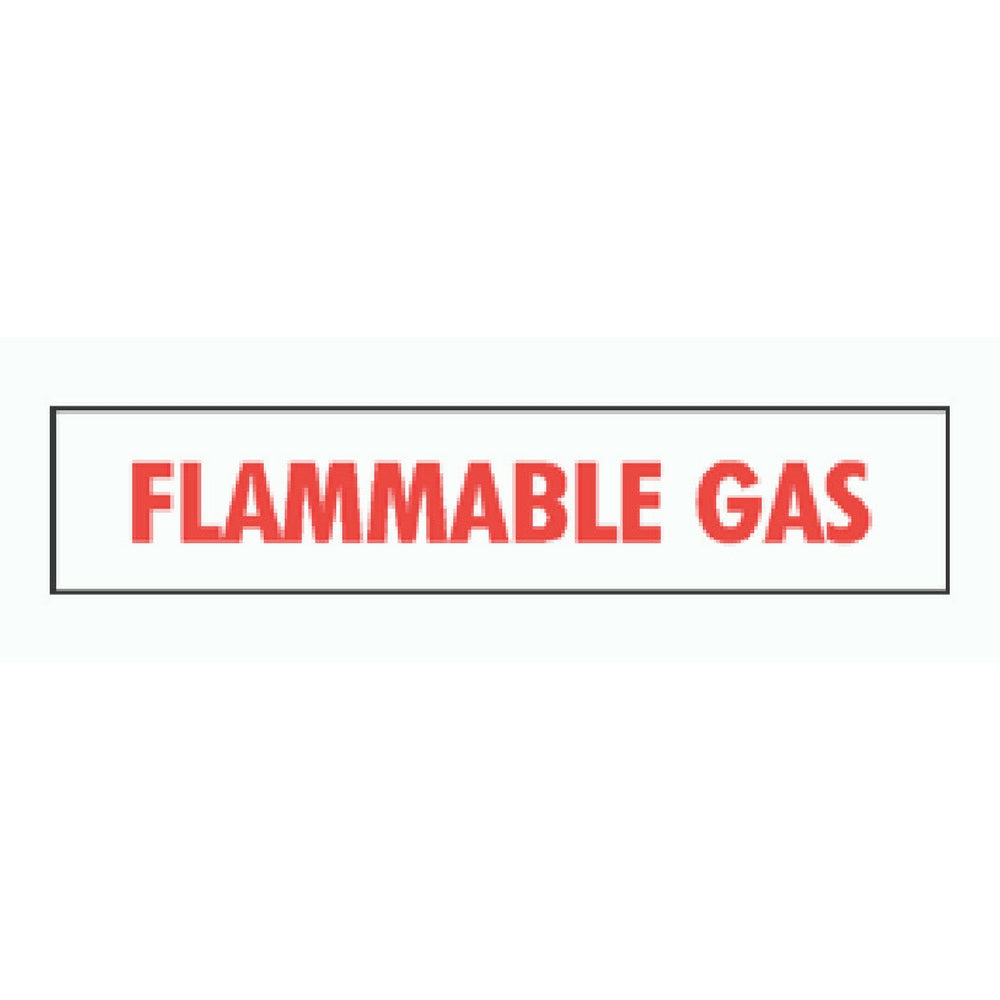 DOU V17A 6" FLAMMABLE GAS DECAL