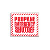 DOU P82 PUSH TO CLOSE PLACARD