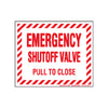 DOU V126 EMERG SHUT OFF DECAL