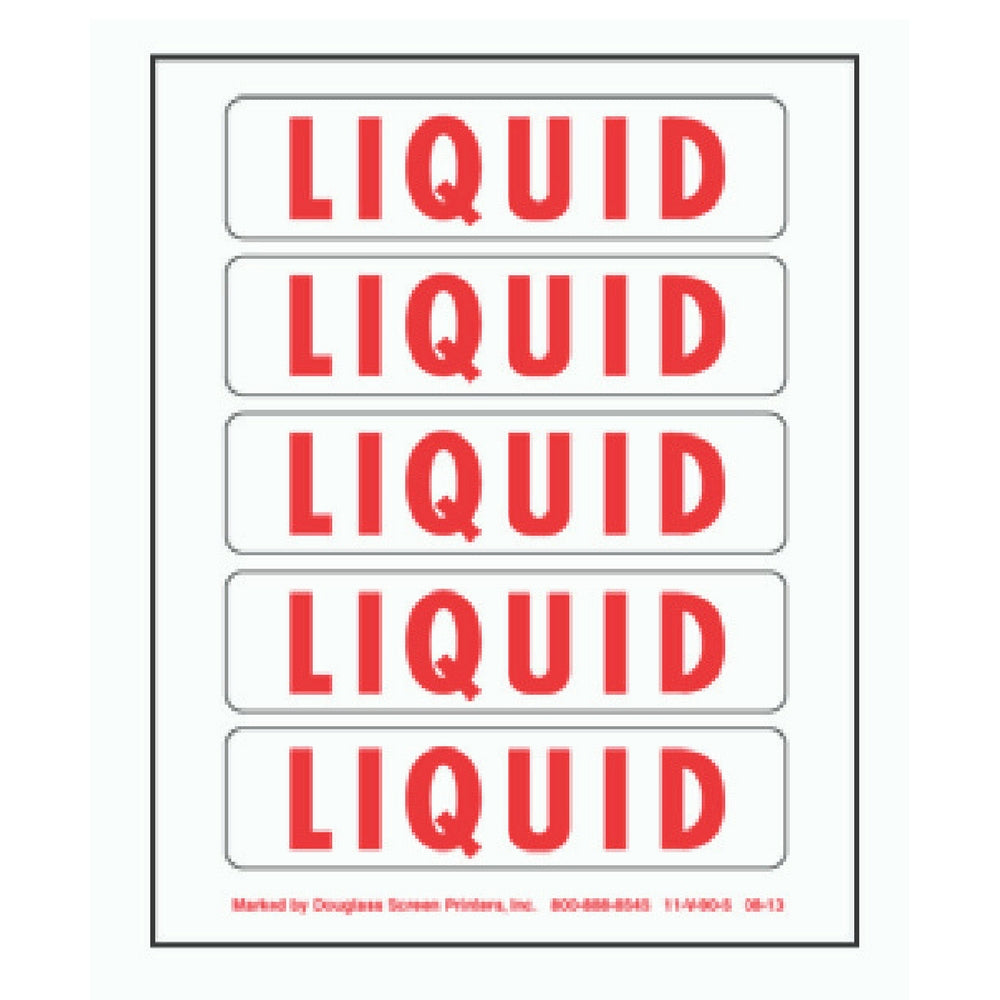 DOU V90-5 5 PART LIQUID DECAL