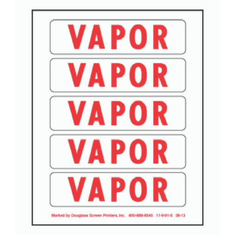 DOU V91-5 5 PART VAPOR DECAL