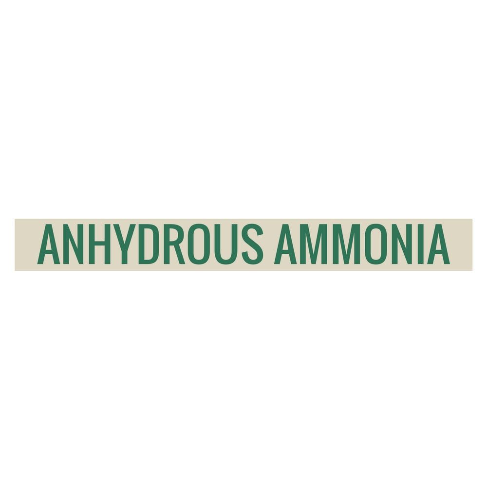 DOU V38 ANHYD AMMONIA DECAL 3" LETTERS