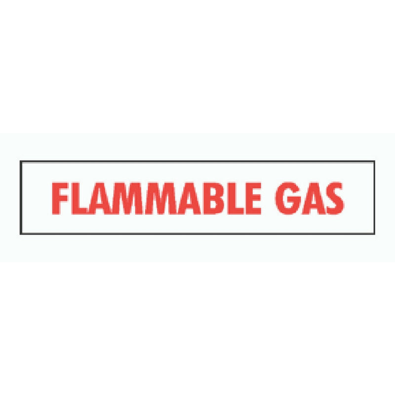 DOU V17A 6" FLAMMABLE GAS DECAL