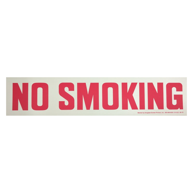 DOU V23A 6" NO SMOKE DECAL