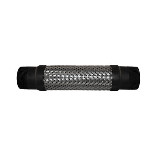 RGA 2" X 12" SS DOUBLE BRAIDED FLEX/HEX MALE NPT