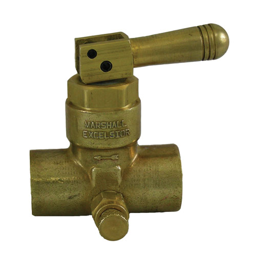 ME 791DJ 1/2 X 1/2 LEVER VALVE W/BLEEDER