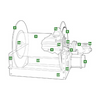 HAN 9915.0012 2/3HP BASE MOTOR USE 9915.0361